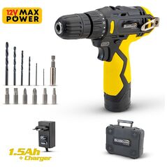 Bormann Lite Bcd2010 Δραπανοκατσαβιδο Μπαταριας 12v, li-Ion, Βαλιτσα με Εξαρτηματα 050964 έως 12 Άτοκες Δόσεις