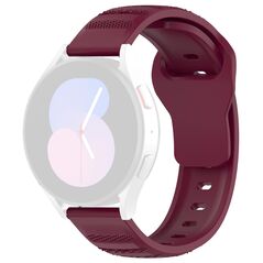 Techsuit Curea pentru Samsung Galaxy Watch 4/5/Active 2, Huawei Watch GT 3 (42mm)/GT 3 Pro (43mm) - Techsuit Watchband (W050) - Bordeaux  έως 12 άτοκες Δόσεις