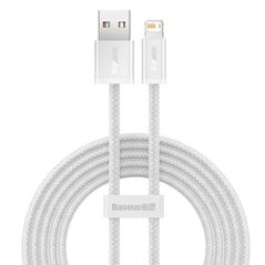 Baseus Dynamic Braided USB to Lightning Cable Λευκό 2m  (CALD000502) (BASCALD000502) έως 12 άτοκες Δόσεις