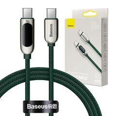 Baseus Baseus Display Cable USB-C to USB-C 100W 1m (green) 027168 6953156206588 CATSK-B06 έως και 12 άτοκες δόσεις