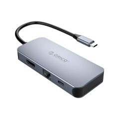 Orico Adapter Hub Orico 6-in-1, HDMI 4K + 3x USB 3.0 + RJ45+ USB-C PD 100W 029358 6936761809474 MC-U602P-GY-BP έως και 12 άτοκες δόσεις