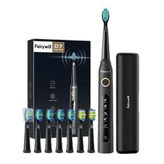 FairyWill Sonic toothbrush with head set and case FairyWill FW-507 Plus (Black) 030597 6973734202689 FW-507 black plus έως και 12 άτοκες δόσεις