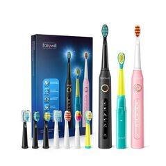 FairyWill Family sonic toothbrush set with tip set FairyWill  FW-507 031731 6973734202542 FW-507 Family έως και 12 άτοκες δόσεις
