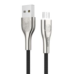 Vipfan USB to Micro USB cable Vipfan Fingerprint Touch Z04, 3A, 1.2m (black) 036891 6971952431294 CB-Z4MK έως και 12 άτοκες δόσεις