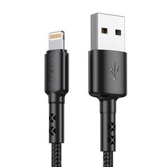Vipfan USB to Lightning cable Vipfan X02, 3A, 1.8m (black) 036829 6971952430167 X02LT-1.8m-black έως και 12 άτοκες δόσεις