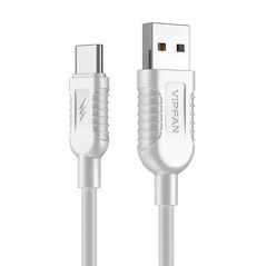 Vipfan USB to USB-C cable Vipfan X04, 5A, 1.2m (white) 036813 6971952431164 X04TC έως και 12 άτοκες δόσεις