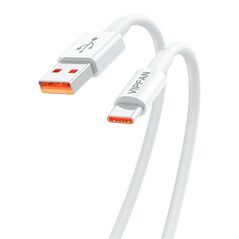 Vipfan USB to USB-C cable Vipfan X17, 6A, 1.2m (white) 036773 6971952433458 X17TC έως και 12 άτοκες δόσεις