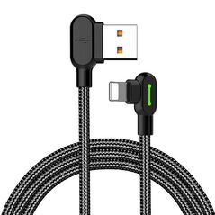 Mcdodo Angle USB Lightning Cable Mcdodo CA-4674 LED, 0.5m (Black) 039526 6921002646741 CA-4674 έως και 12 άτοκες δόσεις