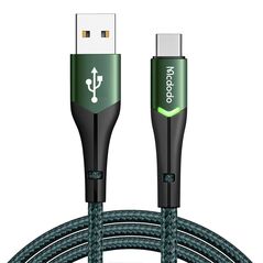 Mcdodo USB to USB-C Mcdodo Magnificence CA-7961 LED cable, 1m (green) 039529 6921002679619 CA-7961 έως και 12 άτοκες δόσεις