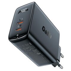 Acefast Wall charger Acefast A29 PD50W GAN 2x USB-C 50W (black) 039316 6974316281443 A29 black έως και 12 άτοκες δόσεις
