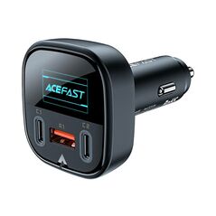 Acefast Car Charger Acefast B5, 101W, 2x USB-C + USB, OLED (black) 039327 6974316281436 B5 έως και 12 άτοκες δόσεις