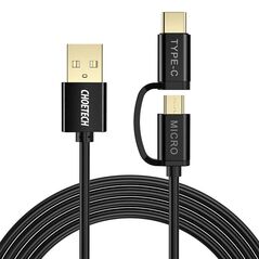 Choetech 2in1 USB cable Choetech USB-C / Micro USB,  (black) 039429 6971824971330 XAC-0012-101BK έως και 12 άτοκες δόσεις