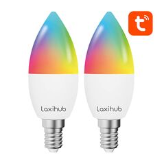 Laxihub Smart Led Bulb Laxihub LAE14S (2-pack) WiFi Bluetooth Tuya 039849 6972055683634 LAE14S2 έως και 12 άτοκες δόσεις