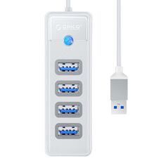 Orico Orico Hub Adapter USB to 4x USB 3.0, 5 Gbps, 0.15m (White) 038023 6941788820692 PW4U-U3-015-WH-EP έως και 12 άτοκες δόσεις