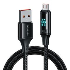 Mcdodo Cable Mcdodo CA-1070 USB to Micro USB, 3A, 1.2m (black) 040998 6921002610704 CA-1070 έως και 12 άτοκες δόσεις