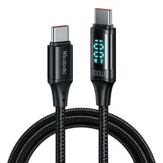 Mcdodo Cable Mcdodo CA-1100 USB-C to USB-C, 100W, 1.2m (black) 040994 6921002611008 CA-1100 έως και 12 άτοκες δόσεις