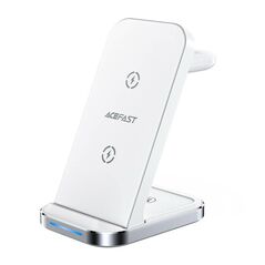 Acefast Inductive charger 3in1 Qi with stand Acefast E15 15W (white) 043275 6974316281986 E15 white έως και 12 άτοκες δόσεις