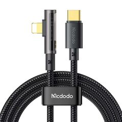 Mcdodo USB-C to Lightning Prism 90 degree cable Mcdodo CA-3391, 1.8m (black) 043880 6921002633918 CA-3391 έως και 12 άτοκες δόσεις