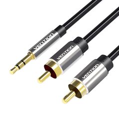 Vention 3.5mm Male to 2x RCA Male Audio Cable 1.5m Vention BCFBG Black 056456 6922794734357 BCFBG έως και 12 άτοκες δόσεις