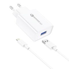 Foneng Foneng EU13 Wall Charger + USB to Lightning Cable, 3A (White) 045502 6970462514862 EU13 iPhone έως και 12 άτοκες δόσεις
