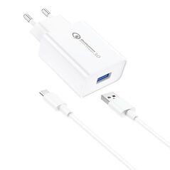 Foneng Wall Charger Foneng EU13  + USB to Micro USB Cable, 3A (White) 045503 6970462514848 EU13 Micro έως και 12 άτοκες δόσεις