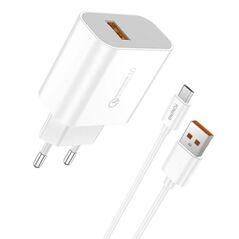 Foneng Fast charger Foneng 1x USB QC 3.0 EU46 + USB Micro cable 045517 6970462518709 EU46 Micro έως και 12 άτοκες δόσεις