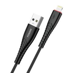 Foneng Foneng X15 USB to Lightning Cable, 2.4A, 1.2m (Black) 045523 6970462512318 X15 iPhone / Black έως και 12 άτοκες δόσεις