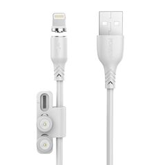Foneng Foneng X62 Magnetic 3in1 USB to USB-C / Lightning / Micro USB Cable, 2.4A, 1m (White) 045530 6970462516378 X62 3 in 1 / White έως και 12 άτοκες δόσεις