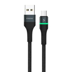 Foneng Foneng X79 USB to Micro USB Cable, LED, Braided, 3A, 1m (Black) 045634 6970462517849 X79 Micro έως και 12 άτοκες δόσεις