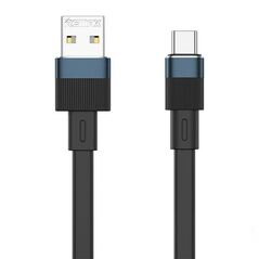 Remax Cable USB-C Remax Flushing, 2.4A, 1m (black) 047405 6954851225003 RC-C001 A-C black έως και 12 άτοκες δόσεις