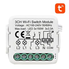 Avatto Smart Switch Module WiFi Avatto N-WSM01-3 TUYA 047959 6976037360605 N-WSM01-3 έως και 12 άτοκες δόσεις