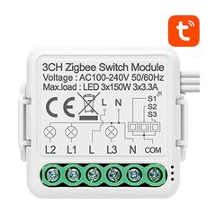 Avatto Smart Switch Module ZigBee Avatto N-ZWSM01-3 TUYA 047970 6976037360643 N-ZWSM01-3 έως και 12 άτοκες δόσεις