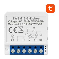 Avatto Smart Switch Module ZigBee Avatto ZWSM16-W2 TUYA 047973 6976037360179 ZWSM16-W2 έως και 12 άτοκες δόσεις