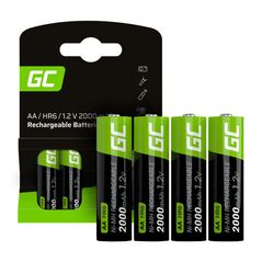 Green Cell Green Cell Rechargeable Batteries Sticks 4x AA HR6 2000 mAh 048432 5903317225829 GR02 έως και 12 άτοκες δόσεις