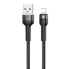 Remax Cable USB Lightning Remax Jany Alloy, 1m, 2.4A (black) 047480 6972174152837 RC-124i black έως και 12 άτοκες δόσεις