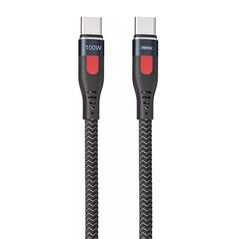 Remax Cable USB-C do USB-C Remax Lesu Pro, 1m, 100W (black) 047515 6954851243328 RC-187c έως και 12 άτοκες δόσεις