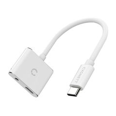 Cygnett Adapter audio USB-C to mini jack 3.5mm i USB-C Cygnett Essential (white) 049088 0848116023021 CY2866PCCPD έως και 12 άτοκες δόσεις