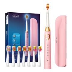FairyWill Sonic toothbrush with head set and case FairyWill FW-508 (pink) 048368 6973734202337 FW-508 Pink plus έως και 12 άτοκες δόσεις