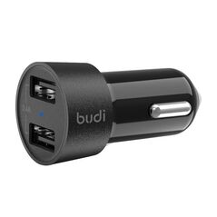 Budi LED car charger Budi, 2x USB, 3.4A (black) 050592 6971536920145 622mini έως και 12 άτοκες δόσεις