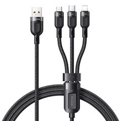 Mcdodo 3in1 USB to USB-C / Lightning / Micro USB Cable, Mcdodo CA-0930, 6A, 1.2m (Black) 048783 6921002609302 CA-0930 έως και 12 άτοκες δόσεις