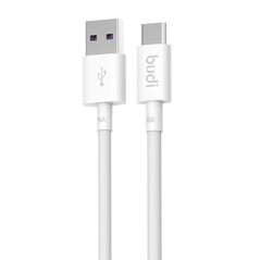 Budi USB to USB-C cable Budi 5A, 1m (white) 050607 6971536922552 157 έως και 12 άτοκες δόσεις