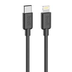 Budi USB-C to Lightning cable Budi 230TL, 20W, 1.2m, (black) 050603 6971536927120 230TL έως και 12 άτοκες δόσεις