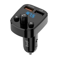 Budi Car transmitter with microphone Budi T03, USB QC 3.0 + USB 050565 6971536926468 T03 έως και 12 άτοκες δόσεις
