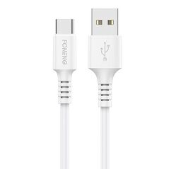 Foneng Cable USB to USB C Foneng, x85 3A Quick Charge, 1m (white) 045647 6970462518525 X85 Type-C έως και 12 άτοκες δόσεις