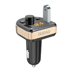 Dudao Car charger Dudao R2Pro, 3-in-1, 2x USB, transmitter FM Bluetooth (black) 052481 6970379615744 R2Pro έως και 12 άτοκες δόσεις