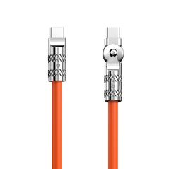 Dudao USB-C to USB-C rotating cable Dudao L24CC 120W 1m (orange) 052479 6973687248390 L24CC έως και 12 άτοκες δόσεις
