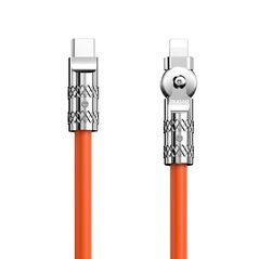 Dudao USB-C to Lightning rotating cable Dudao L24CL 120W 1m (orange) 052478 6973687248406 L24CL έως και 12 άτοκες δόσεις