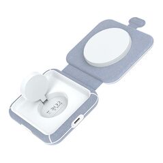 Choetech Wireless charger 2-in-1 Choetech T323, MagSafe & MFI (grey) 052282 6932112105325 T323 έως και 12 άτοκες δόσεις