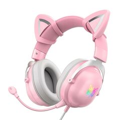 ONIKUMA Gaming headphones ONIKUMA X11 Pink 053940 6972470561104 X11P RGB έως και 12 άτοκες δόσεις