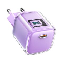Acefast Wall charger Acefast A53 Sparkling series PD 30W GaN (purple) 054183 6974316282365 A53  purple έως και 12 άτοκες δόσεις